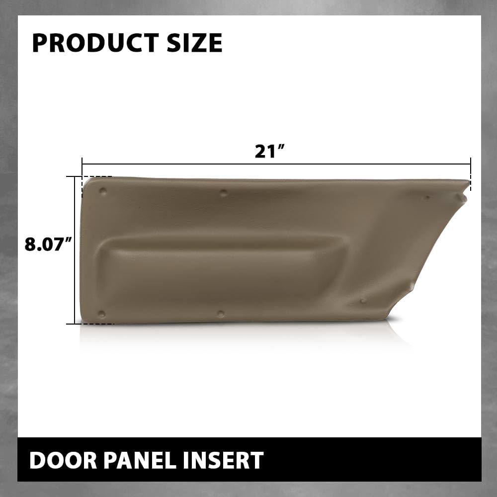 G-PLUS Door Panel Insert Brown Compatible with Volkswagen New Beetle 2003-2010, Not Fit for hatchback, Only Fit for Beetle Convertibles