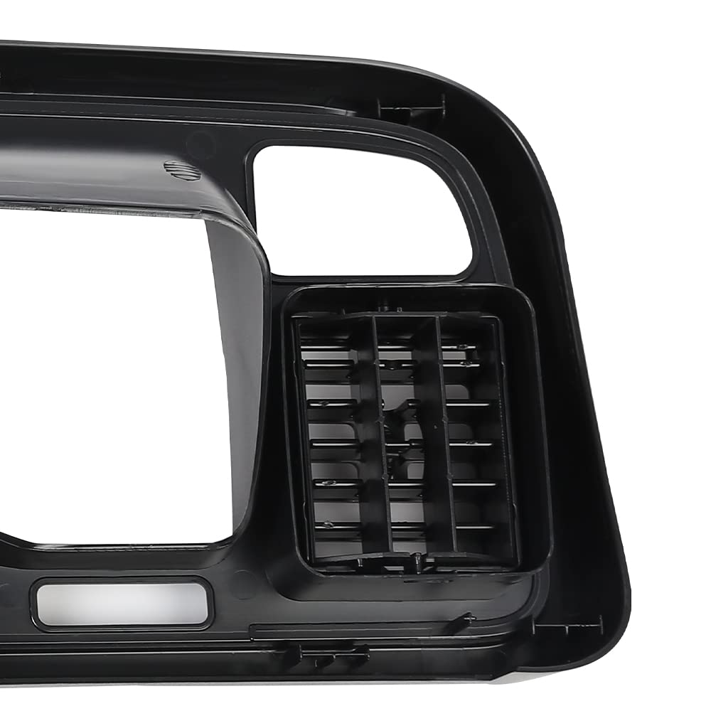G-PLUS Dash Bezel Radio Trim Panel Compatible with Dodge Ram 1994-1997 Surround Dashboard Instrument Cover 55114870-1 (Black ABS Plastic)