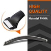 G-PLUS in-Channel Side Window Vent Visor Deflectors Rain Guards Compatible with Toyota Tacoma Double/Ext Cab 2016-2023 Only; Will Not Fit Access Cab Impact-Resistant PMMA 4 PCS Smoky