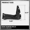 G-PLUS Front Bumper Wing Bracket Spacer Left and Right Side Compatible with BMW 5-Series F10 F11 2011-2016 51117207931 51117207932