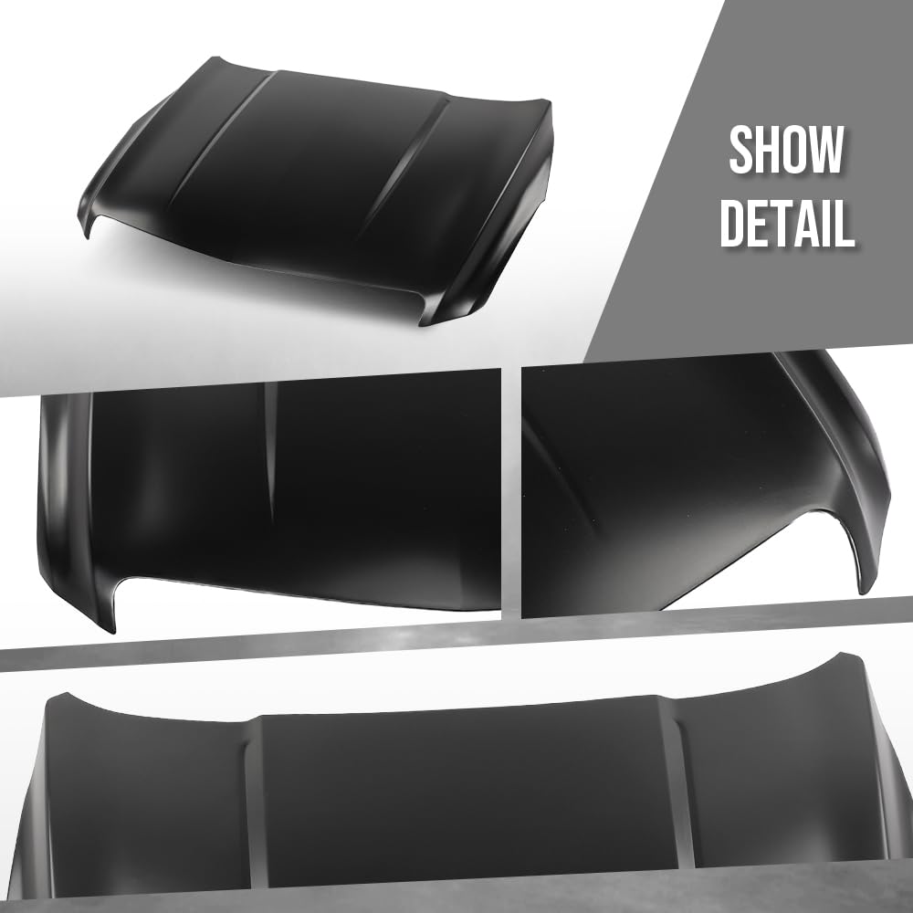 G-PLUS Front Hood Panel Compatible with Cadillac ATS 2013-2019 84076715 Black