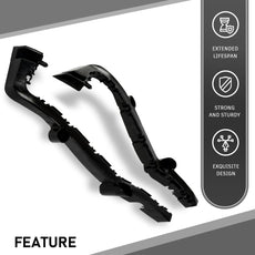 G-PLUS Rear Outer Bumper Brackets Pair for Dodge Journey 2014-2020 Black Product Features