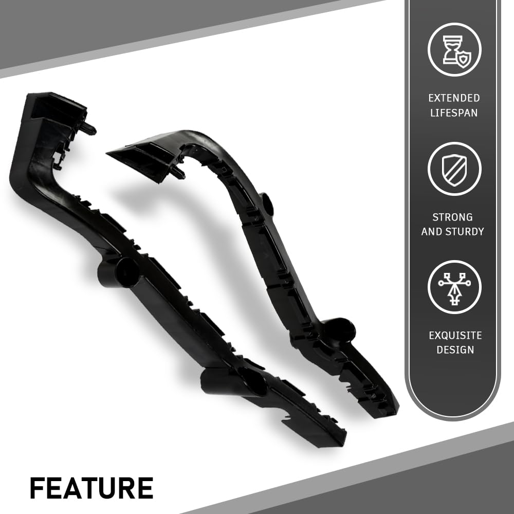 G-PLUS Rear Outer Bumper Brackets Support Compatible with Dodge Journey 2014-2020 Black 68190681AD,68190680AD