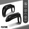 G-PLUS Fender Flares Compatible with GMC Sierra 1500 2007 2008 2009 2010 2011 2012 2013, Only Fit Short Bed 69.3" Fleetside Factory Style Smooth Black