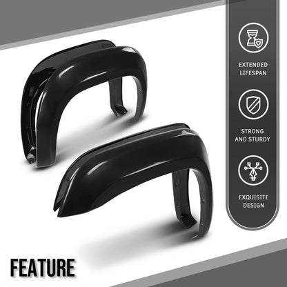 G-PLUS Fender Flares Compatible with GMC Sierra 1500 2007 2008 2009 2010 2011 2012 2013, Only Fit Short Bed 69.3" Fleetside Factory Style Smooth Black