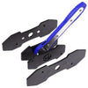 G-PLUS 360° Brake Caliper Press Tool with 2 Groups Steel Plates,4 in 1 Universal Disc Ratchet Brake Caliper Tool,Ratchet Piston Spreader Automotive Tools Car Brake Repair & Instalation Blue