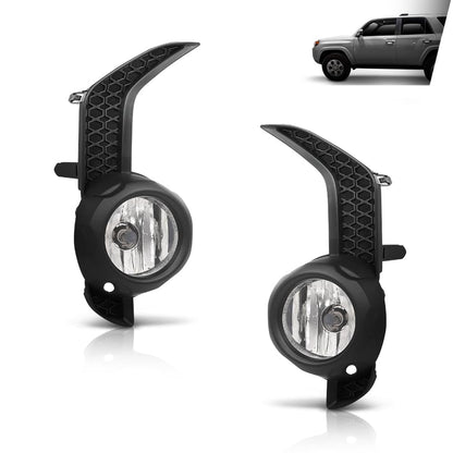 G-PLUS Fog Lights & Lamps Bezel Trim Surround Covers Compatible with Toyota 4Runner TRD/ SR5 2014 2015 2016 2017 2018 2019 2020 5212735100, 5212835080, 8121012230, 8122012230, TO1038173 Black