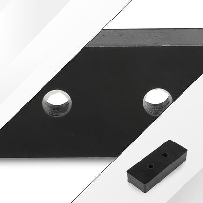 G-PLUS Black Hood Bumper Set Compatible with Hummer Humvee Replaces Factory #1233888, 12338896