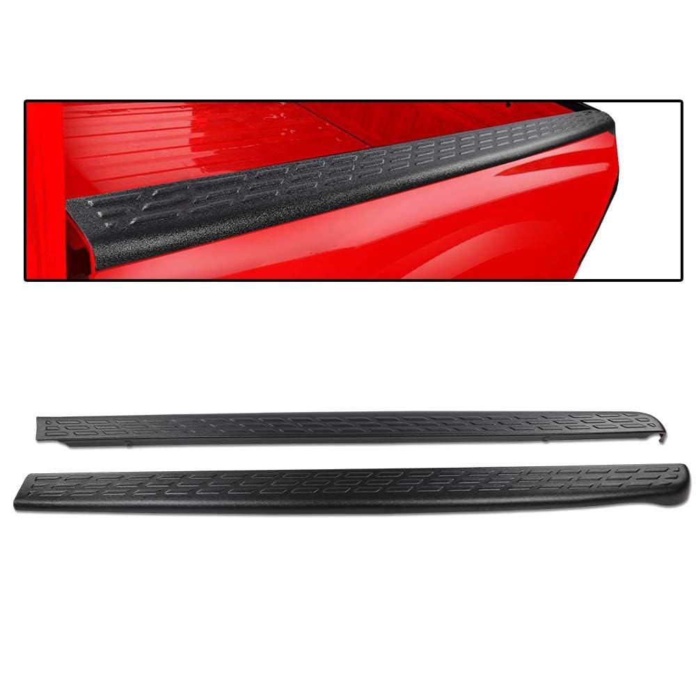 G-PLUS Bed Rail Caps Compatible with 2007-2013 Chevy Silverado 1500/2007-2014 Silverado 2500 HD 3500 HD (Only Fits 6'6" Bed) Black 2 PCS