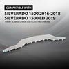 G-PLUS Front Bumper Lower Skid Plate Trim Chrome Compatible with Chevy Silverado 1500 2016 2017 2018,Fit Chevy Silverado 1500 LD 2019 GM1044128, 23243083 Silver