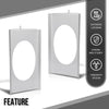 G-PLUS Behind Seat Cab Corner Speaker Mounting Brackets Compatible with Chevy GMC C10 Single Cab or Crew Cap Pickup 1973-1987, Fit 6x9 Speakers Silver