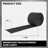 G-PLUS 12" x 100ft Ribbed Bunk Carpet Marine Boat Trailer Runners Outdoor Fit for Boat Trailer Runners Black