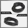 G-PLUS Fender Flare Rubber Seal 18 Feet(5.4864m) Edge Trim, Fender Flare Gasket Universal Fit for Car and Truck Wheel Wells