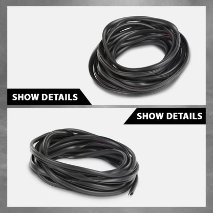 G-PLUS Fender Flare Rubber Seal 18 Feet(5.4864m) Edge Trim, Fender Flare Gasket Universal Fit for Car and Truck Wheel Wells