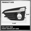 G-PLUS Front Left Fog Light Bezel Cover, Compatible with Subaru Impreza 2017-2019, Fit Models W/Chrome Trim, Driver Side, 57731FL050, SU1038113