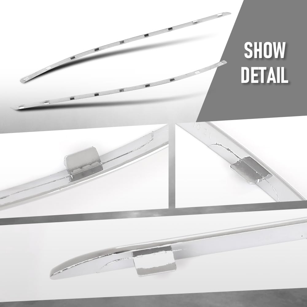 G-PLUS Bumper Trim Rear Compatible with Benz C230 (submodel: 4Matic, Base) 2008 2009, Fit Benz C300 Base 2008 2009 2010,2048851021, 2048850921 Silver