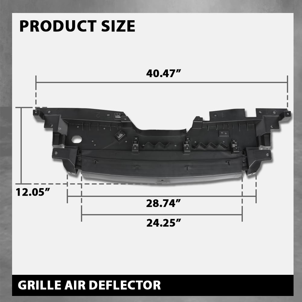 G-PLUS Grille Air Deflector Upper Rad Seal Compatible with Jeep Cherokee 2019-2021 68437115AA, CH1218119