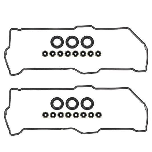 G-PLUS Valve Cover Gasket Set Fit 1996-2002 Toyota 4Runner /1995-1998 Toyota T100 /1995-2004 Toyota Tacoma /2000-2004 Toyota Tundra 3.4L V6 DOHC, 5VZFE