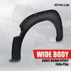 G-PLUS Pocket Riveted Fender Flares, Compatible with Nissan Titan 2004-2015 W/o Bedside Lockbox, Front & Rear Wheel Cover Protector Vent Trim Textured
