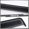 G-PLUS Window Rain Deflector and Sun Visor Compatible with RV Window Rain Deflector and Sun Visor Fit 44-49 Inch Wide Window in-Channel Rain Guards Smoke