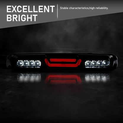 G-PLUS 3D LED Bar Third 3rd Brake Light Compatible with 1999-2006 GMC Sierra/Silverado 1500 2500 3500 & HD Models Rear Cargo Reverse Lamp High Mount Stop light