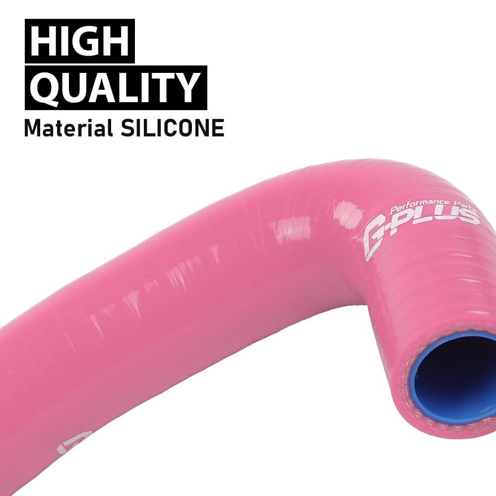 G-PLUS Silicone Radiator Hose Kit Compatible with Yamaha Banshee 350 YFZ350 1987-2006 Pink