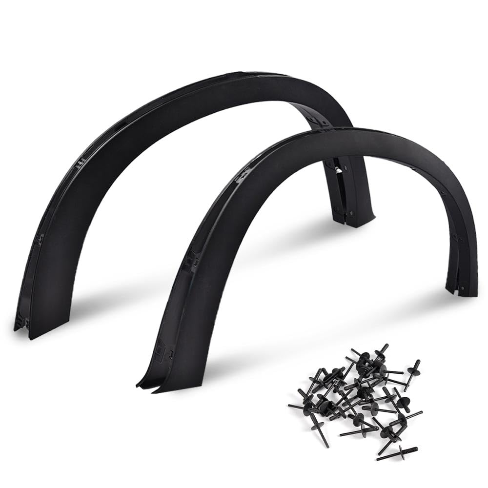 G-PLUS Fender Flares, Compatible with BMW X5 E70 With 20" / 21" Wheel Models Only 2007-2013, [Do Not Fit M Models], Arch Extension Wheel Extended Protector Smooth Black 4pcs