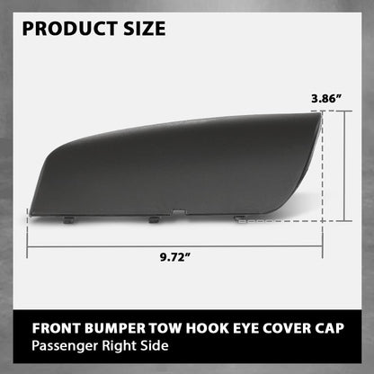 G-PLUS Front Right Bumper Tow Hook Eye Cover Cap, Compatible with Porsche Cayenne 2008-2010, Passenger Side, 95550515610G2X, 955 505 156 10 G2X