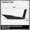 G-PLUS Bumper Cover Molding Driver Side Front Compatible with Cadillac Escalade/Escalade ESV (submodel: Sport, Sport Platinum) 2021-2024 GM1038295, 87829987 Gloss Black
