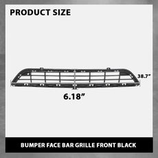 G-PLUS Front Bumper Face Bar Grille for Buick Encore 2013-2016 Black Side View