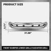 G-PLUS Front Bumper Lower Grille Radiator Grill Compatible with Cadillac XTS 2013-2017 GM1036158, 12457782, 20901627 Chrome Black