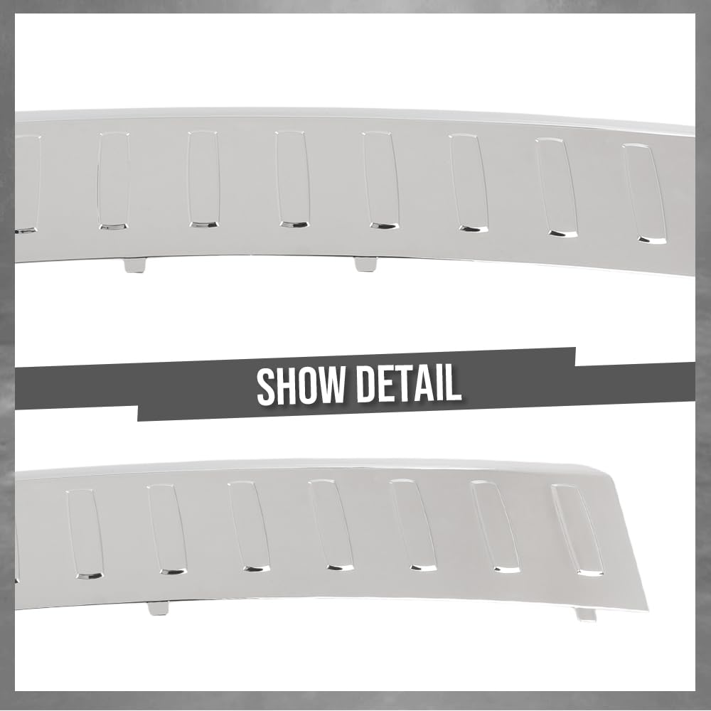G-PLUS Rear Bumper Step Plate Trim Chrome Compatible with Benz ML250 Bluetec 4Matic 2015 Fit Benz ML350 Base 2013-2015 1668852174 Bumper Protector Guard Silver