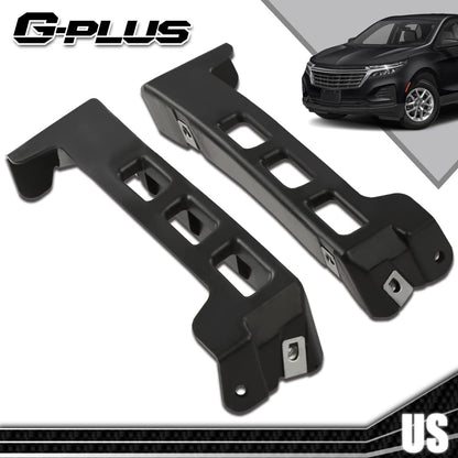 G-PLUS Front Lower Bumper Guide Brackets Driver Passenger Compatible with 201 -2022 Chevy Equinox GM1042153, GM1043153,23227561, 23227562 Black