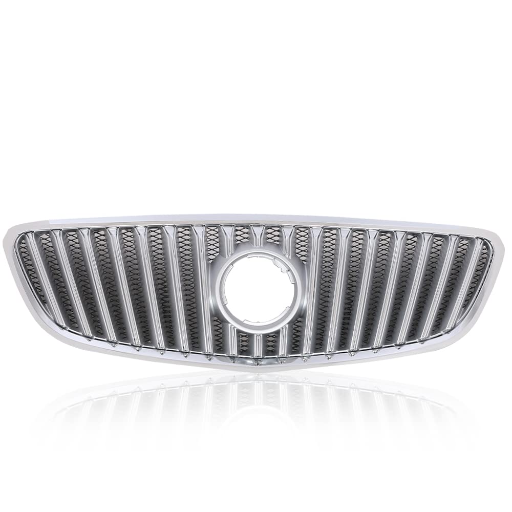 G-PLUS Front Upper Bumper Grille Grill Chrome Compatible with 2010-2013 Buick Lacrosse