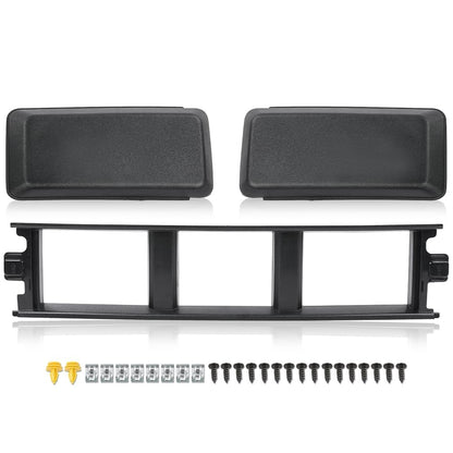 G-PLUS Front Bumper Lower Center Cover & Bumper Guards Pads End Caps Compatible With Ford F150 2018-2020 JL3Z17B968BB ABS