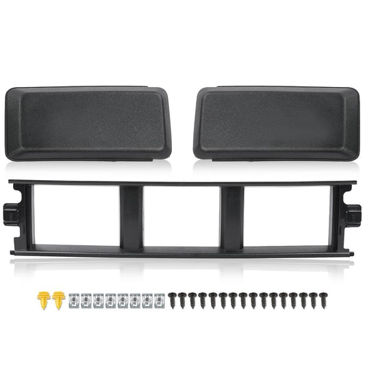 G-PLUS Front Bumper Lower Center Cover & Bumper Guards Pads End Caps Compatible With Ford F150 2018-2020 JL3Z17B968BB ABS