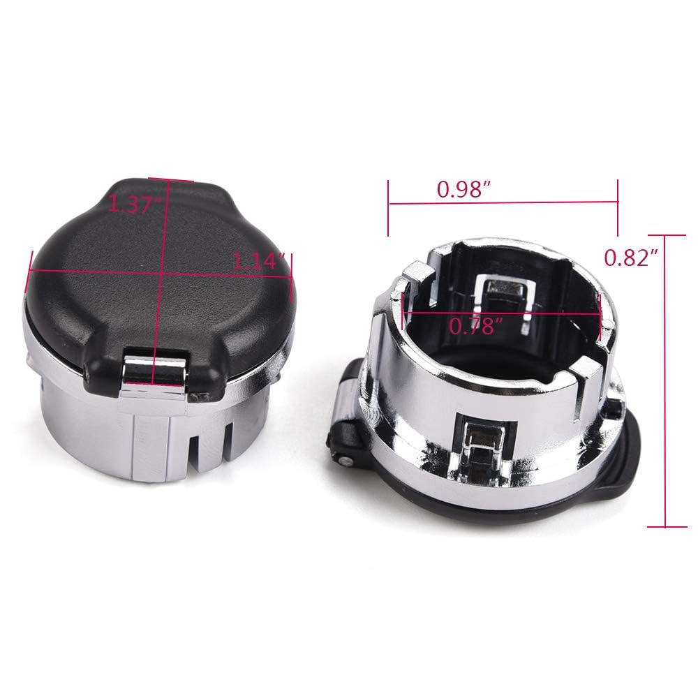 G-PLUS Dash Power Outlet Cover, Compatible with Chevy Avalanche Silverado 1500 Suburban Tahoe 2007-2013 Fit 2008-2014 Cadillac CTS/CTS-V Sedan/2010-2014 Cadillac CTS/CTS-V Wagon 20983936 25793816
