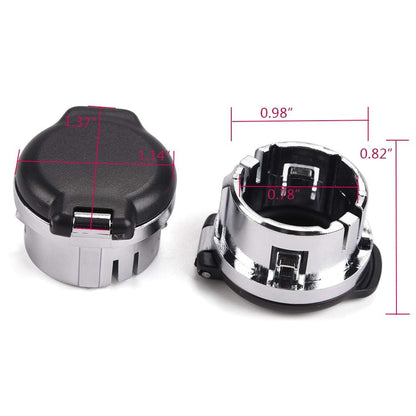 G-PLUS Dash Power Outlet Cover, Compatible with Chevy Avalanche Silverado 1500 Suburban Tahoe 2007-2013 Fit 2008-2014 Cadillac CTS/CTS-V Sedan/2010-2014 Cadillac CTS/CTS-V Wagon 20983936 25793816