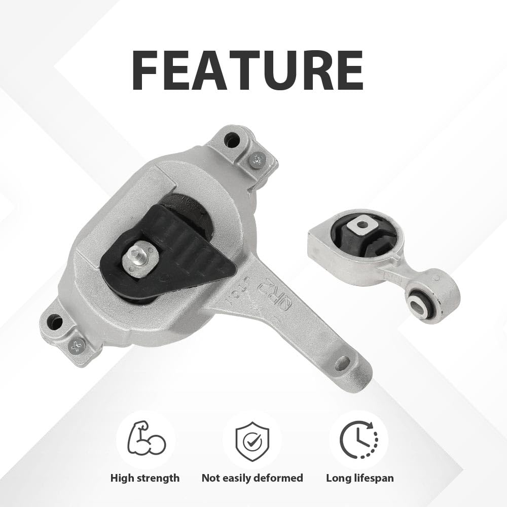 G-PLUS Engine Motor Mount and Torque Strut Mount Set Compatible with Nissan Altima 2.5L 2007-2013 11350-9N00A 11350-JA00A 2 PCS
