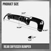 G-PLUS Rear Diffuser Compatible with BMW X3 G01 M40i Sport Utility 4Door 2018 2019 2020 2021 Not Fit Round Exhaust Pipes Rear Diffuser Bumper Lip Glossy Black
