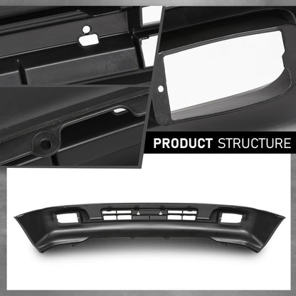 G-PLUS Front Bumper Cover Fog Lamp Holes Primed Compatible with Toyota Land Cruiser Base 2003-2007 5211960918, TO1000267