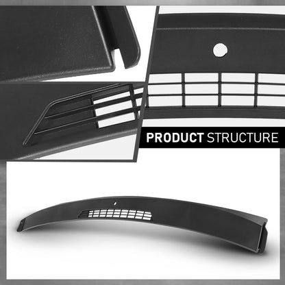 G-PLUS Upper Dash Panel Trim w/Sensor Hole Compatible with Chevy Impala 2006-2016 Defrost Vent Panel Bezel 10388101, 25808816 Black