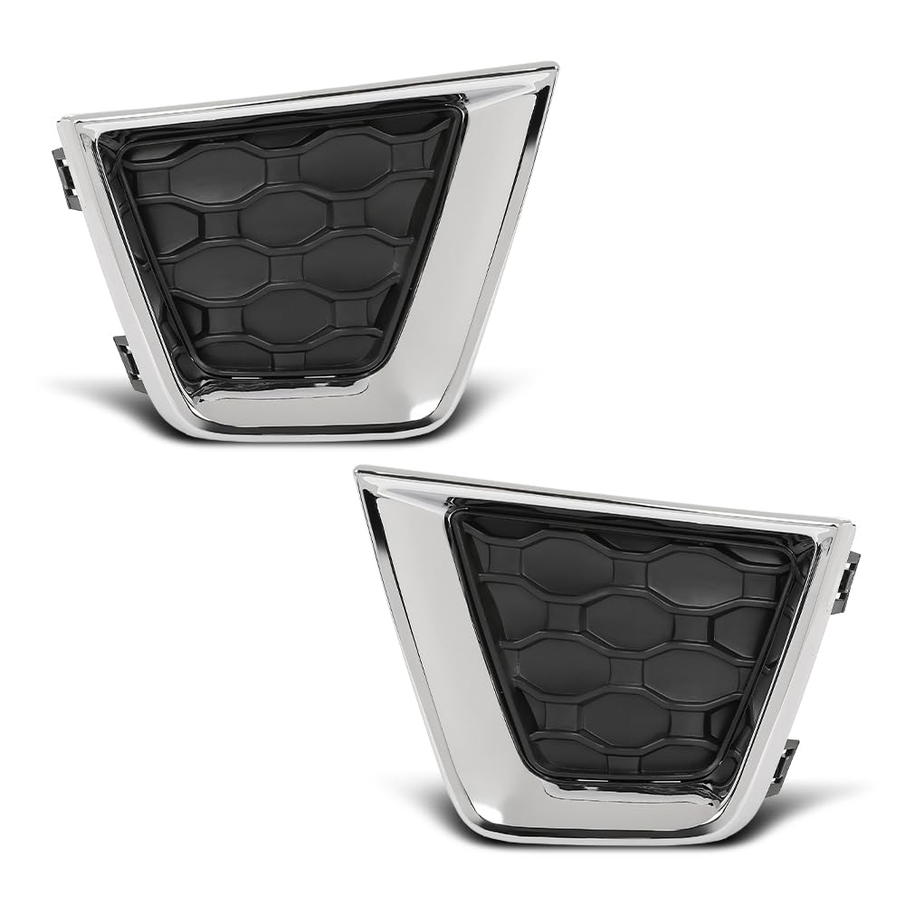 G-PLUS Pair Front Fog Light Covers, Compatible with Jeep Renegade 2019-2023, LH Driver & RH Right 2PCS, 6VP53LXHAA, 6VP55LXHAA