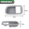 G-PLUS Door Handle Trim Set Compatible with 2000-2006 Toyota Tundra,Interior Door Handle Bezel 2Pc (Light Grey)