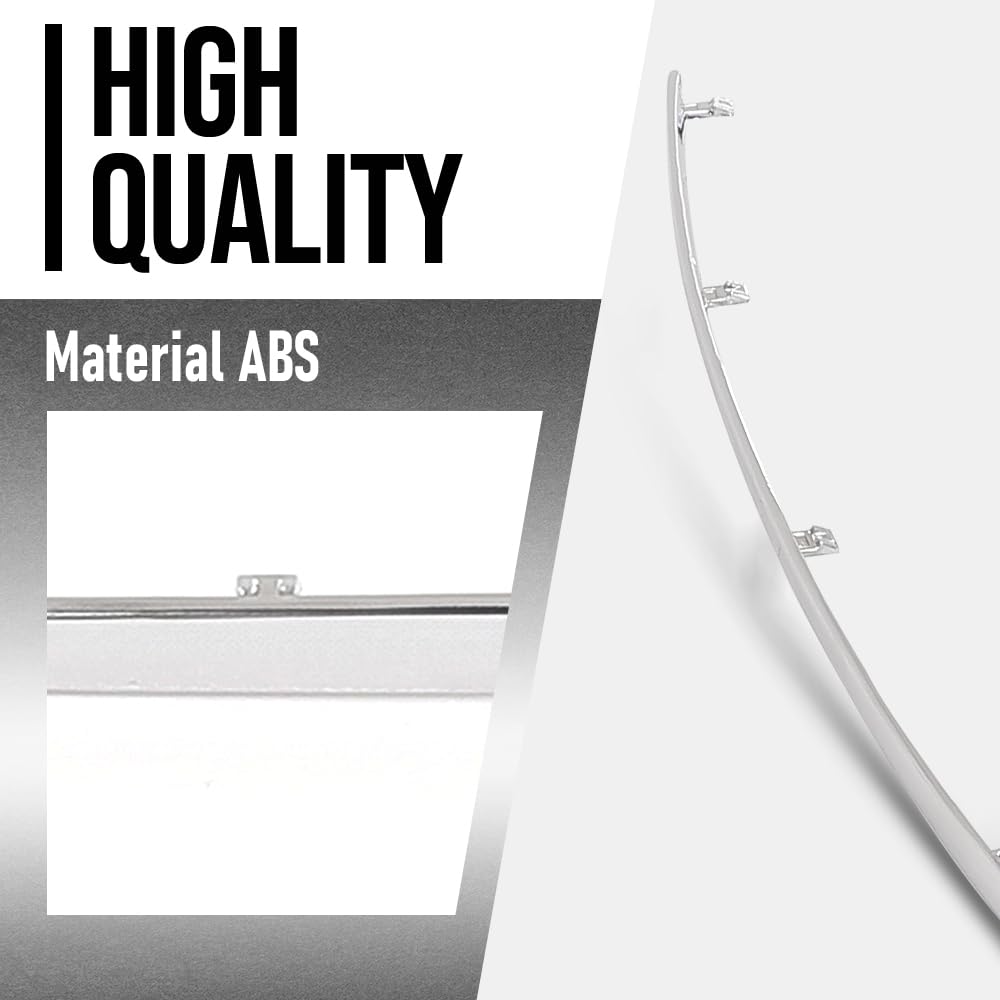 G-PLUS Rear Left Side Bumper Cover Molding Compatible with Benz E350 E550 Base Coupe 2-Door 2010-2013 Fit Models Without AMG Styling Package 2078852121, MB1158114 Silver