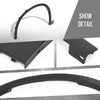 G-PLUS Wheel Arch Molding Set Front Left & Right Side Compatible with BMW X1 sDrive28i 2017-2022, Fit BMW X1 xDrive28i 2016-2022 51777332337, 51777332338 Black