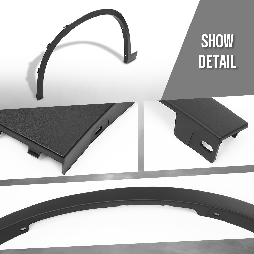 G-PLUS Wheel Arch Molding Set Front Left & Right Side Compatible with BMW X1 sDrive28i 2017-2022, Fit BMW X1 xDrive28i 2016-2022 51777332337, 51777332338 Black