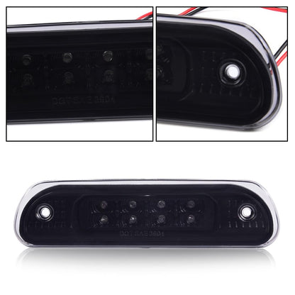 G-PLUS LED Third 3rd Brake Cargo Light Compatible With Jeep Grand Cherokee 1999-2004,Rear Roof Center High Mount Stop Tail Light Replacement Black Housing Smoky Lens