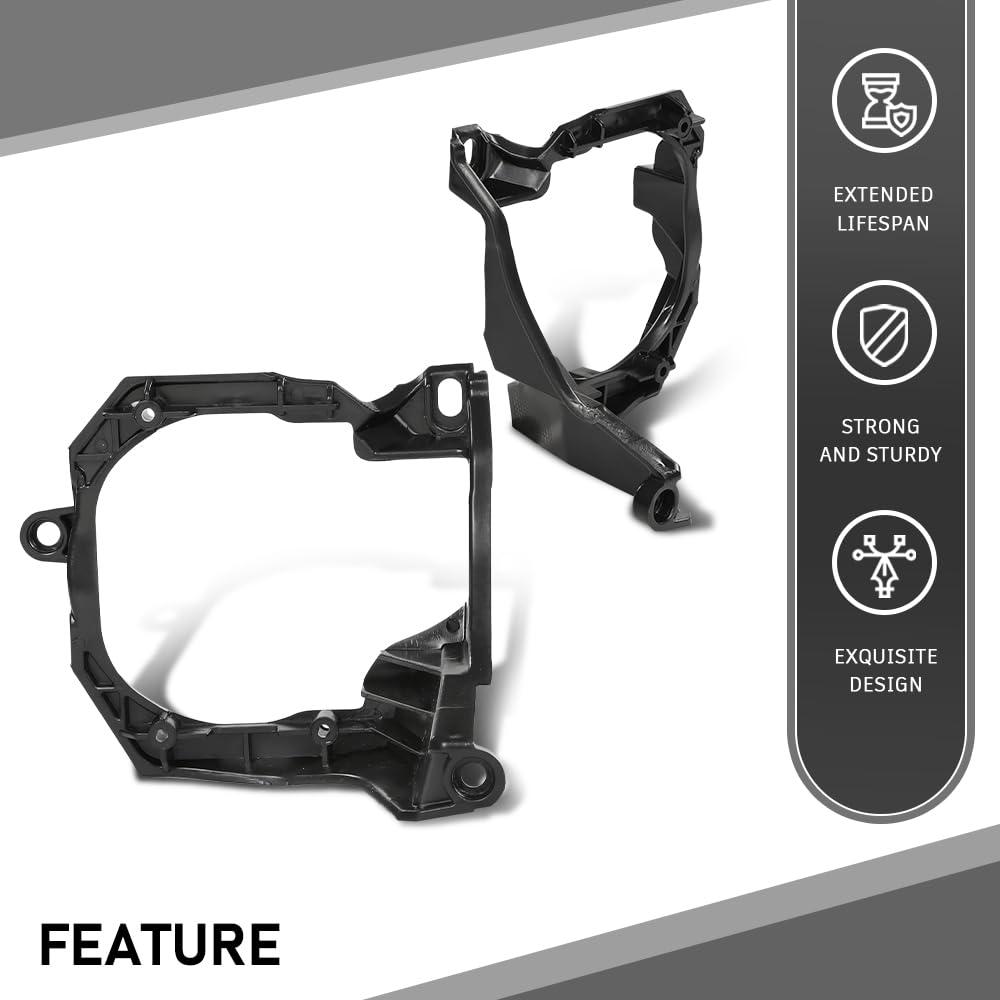 G-PLUS Pair Front Fog Light Bracket, Compatible with Ford Mustang 2015 2016 2017, Left Driver & Right Passenger Side, FR3Z15266A, FR3Z15266B