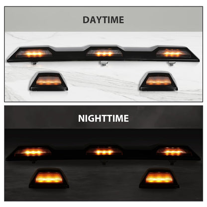 G-PLUS LED Amber Roof Marker Lamp Kit Compatible With Chevy Silverado GMC Sierra 2500HD 3500HD 2020-2023 84747496, 84747497, 84694118, 84948214